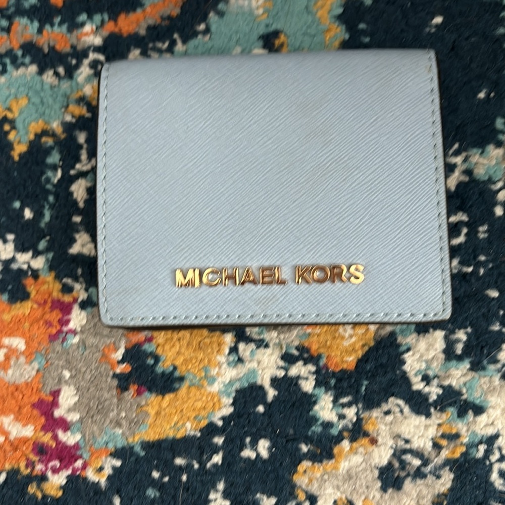 Michael Kors Light Blue Handbag (used 3 times) - Picture 7 of 11